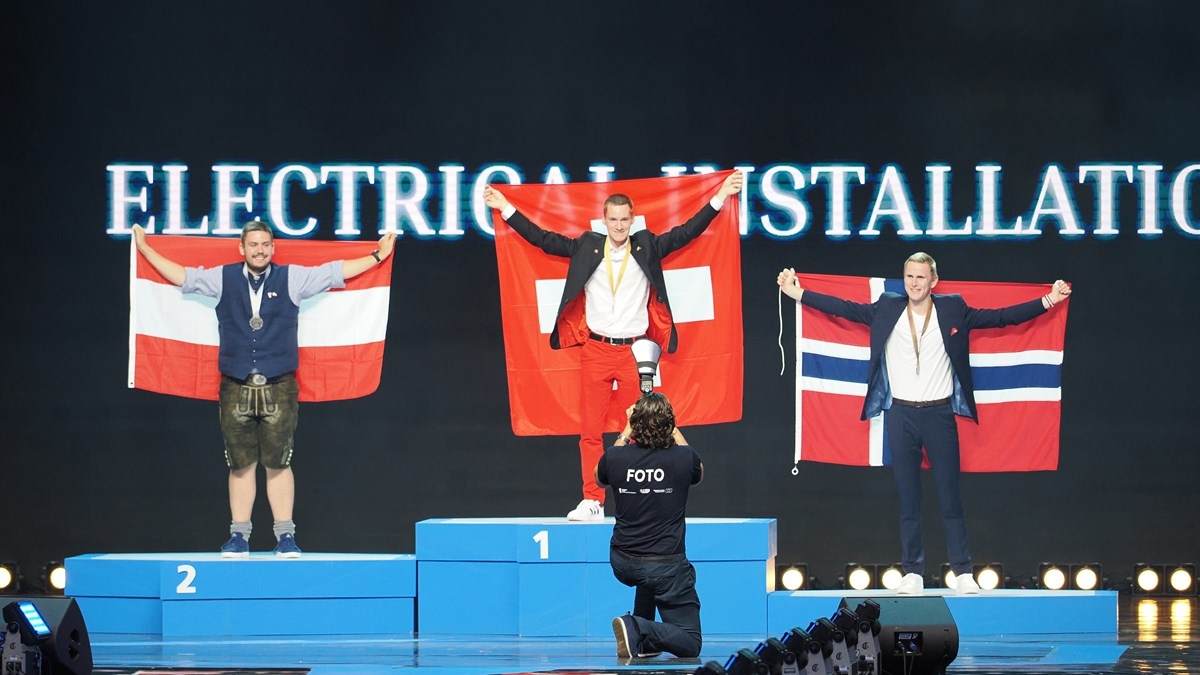 Fredrik Vehus Skjerve tok bronse under Yrkes-EM 2023 i Gdansk, Polen.